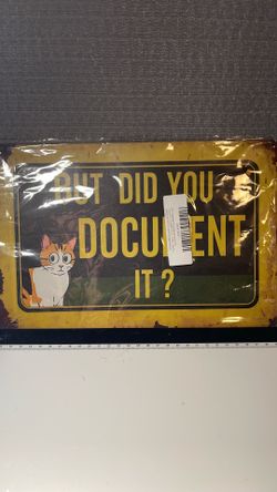 Metal sign