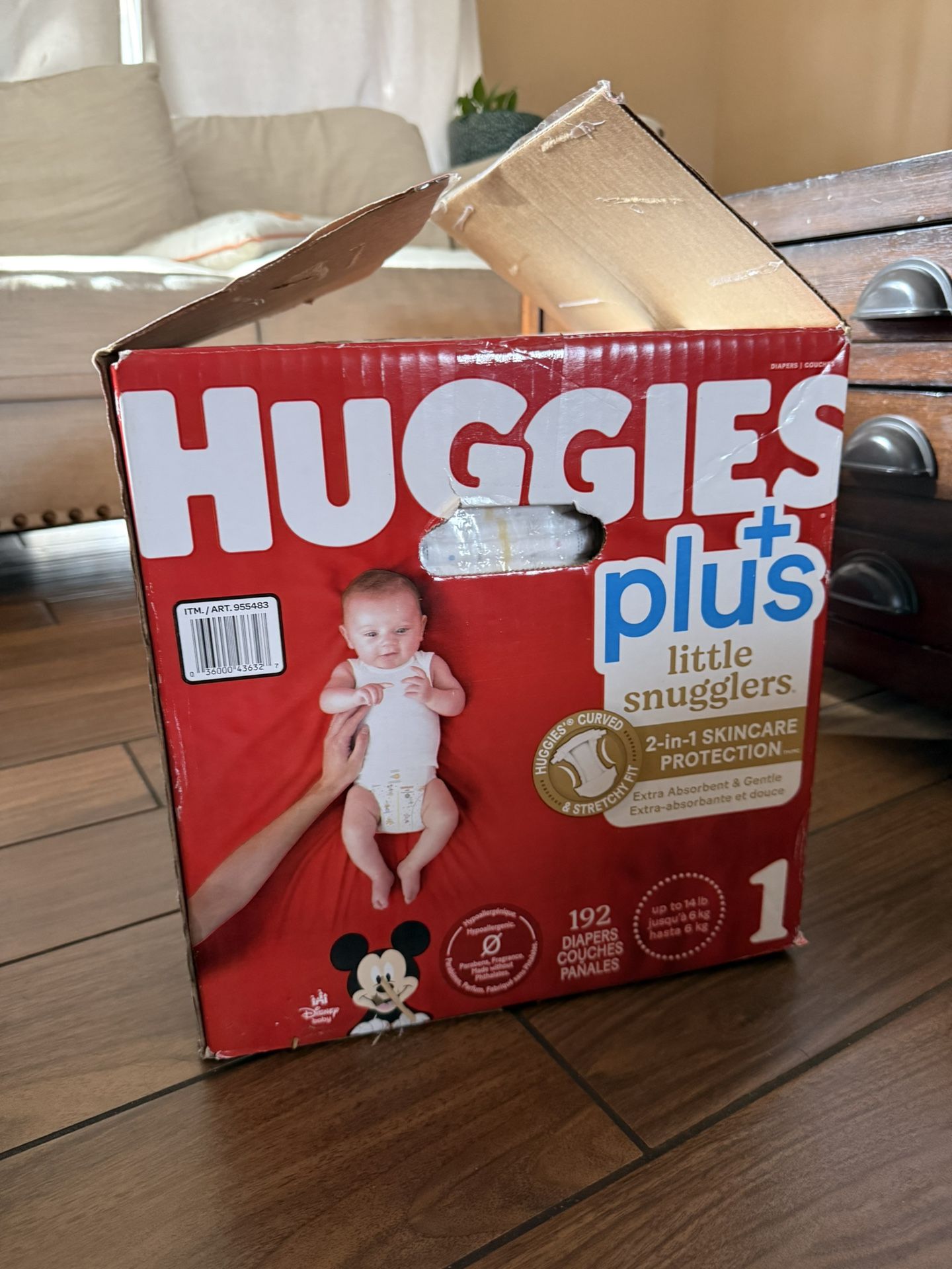 Size 1 Huggies Diapers