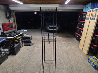 Black Wire Metal Shelving Unit