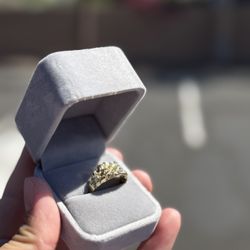 10k Gold Nugget Ring 