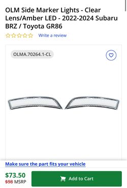 Gr 86/ Brz side clear markers 