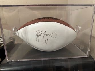 Autographed Brett Favre football