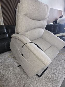 Brand New- Thomas Tan Fabric Power Lift Chair W/Remote