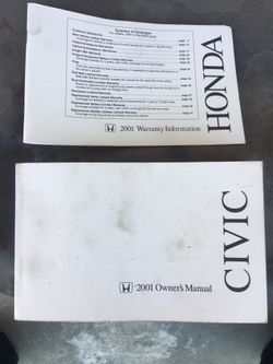 2001 Honda Civic owners manual