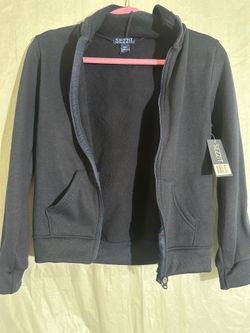 Boys hooded zip up sweater