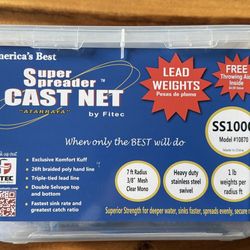 Super Spreader 7’ cast net 3/8” mesh
