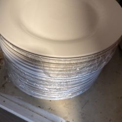 10” White Dinner Plates 50