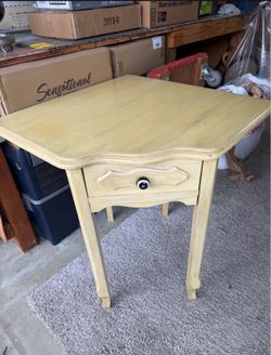 Unique corner side table