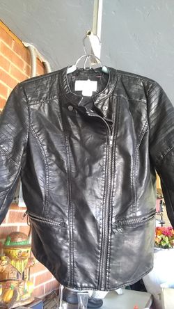 Xhilaration ladies large leather jacket
