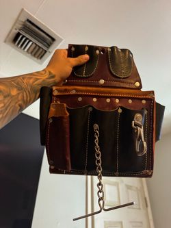 Used occidental Leather electricians tool pouch