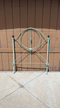 Antique Vintage Twin Iron Headboard