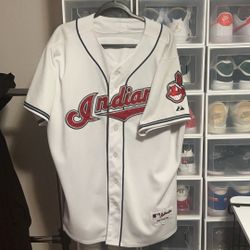 Authentic Mlb Cleveland Indians Jersey  💥 discontinued / Banned Logo💥