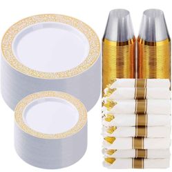 Golden Dinnerware Set 800pcs Golden Dinnerware Set. see description for details