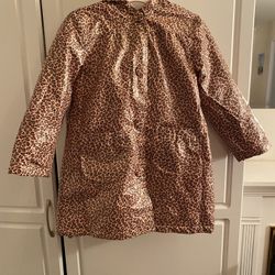 Girls Size 6X Leopard Raincoat