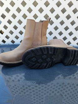 Tan ankle boots