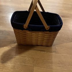 Longaberger Magazine Basket with Plastic Liner 