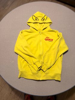 The Grinch Dr. Seuss Yellow Zip-Up Hoodie