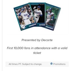 Dodgers Trading Card Giveaway