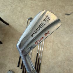 *Vintage* 1960s Wilson Staff Dyna-Power Blade Irons *Left Handed* (2-PW)