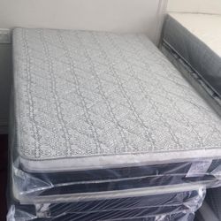 Full Size Mattress Pillow Top 14” Inches Thick Excellent Comfort Also Available: Twin, Queen And King New From Factory Delivery Available