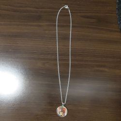 African Madonna Necklace .  Black Mother Mary and Baby Jesus