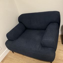 Article Abisko Aurora Blue Lounge Chair And Ottoman