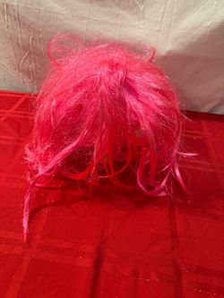 Ladies cute hot pink wig