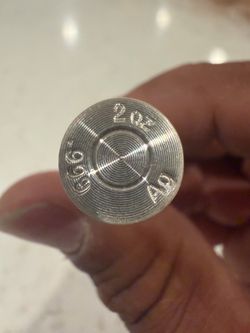 2oz silver bullet same size as a 308 $200