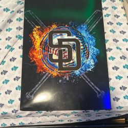 SD Padres Metal Poster