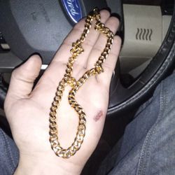 Stainless Steel Gold Plated Chain