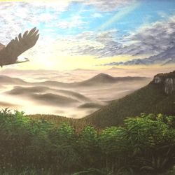 Soaring Eagle Painting 