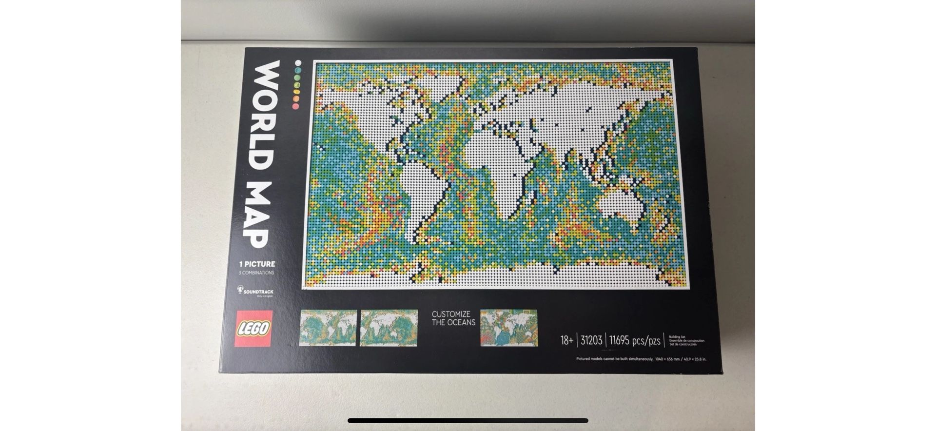 Lego World Map 31203 - Brand New & Sealed