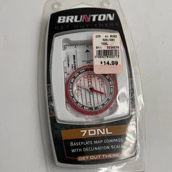 Brunton 7DNL Baseplate Map Compass With Declination Scale