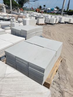 Concrete Pavers 24" Stone Gray Patio Pavers / Cement Backyard Stepping Stones / Concrete Slab