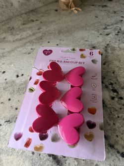 Valentines Heart Chip Clips