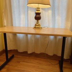 A Solid Wood Computer Desk