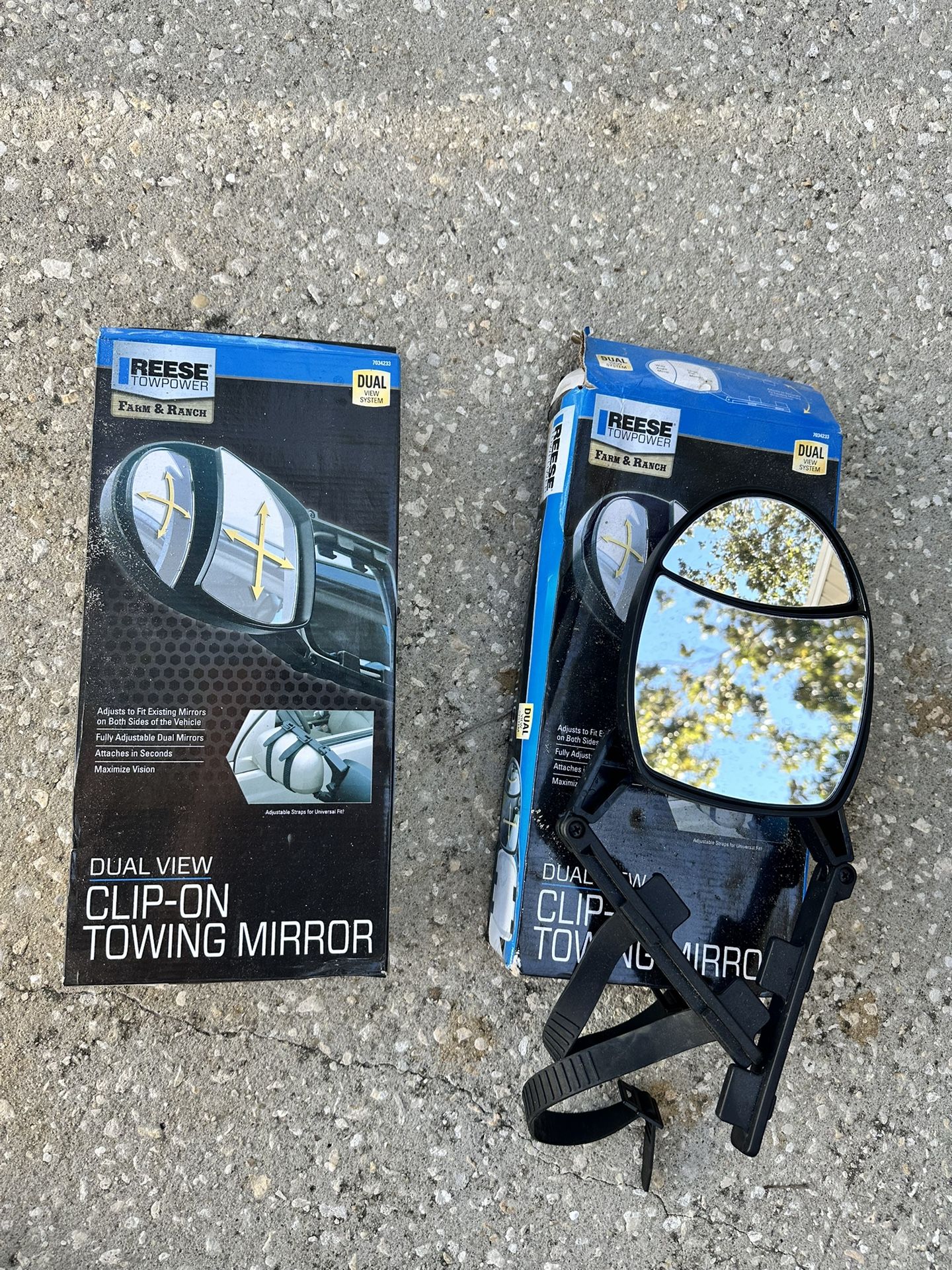 reese towpower farm & ranch tow mirrors  2 Boxes 1 New Unopened 