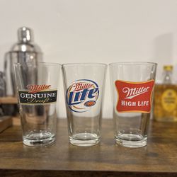 Miller Pint Glasses