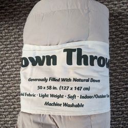 New 5x6' Down Blanket Ultralight Quilt Sofa Throw Sleeping Bag Liner Camping Comforter Travel Backpacking Outdoor REI Coleman Marmot Kelty Goose Bed