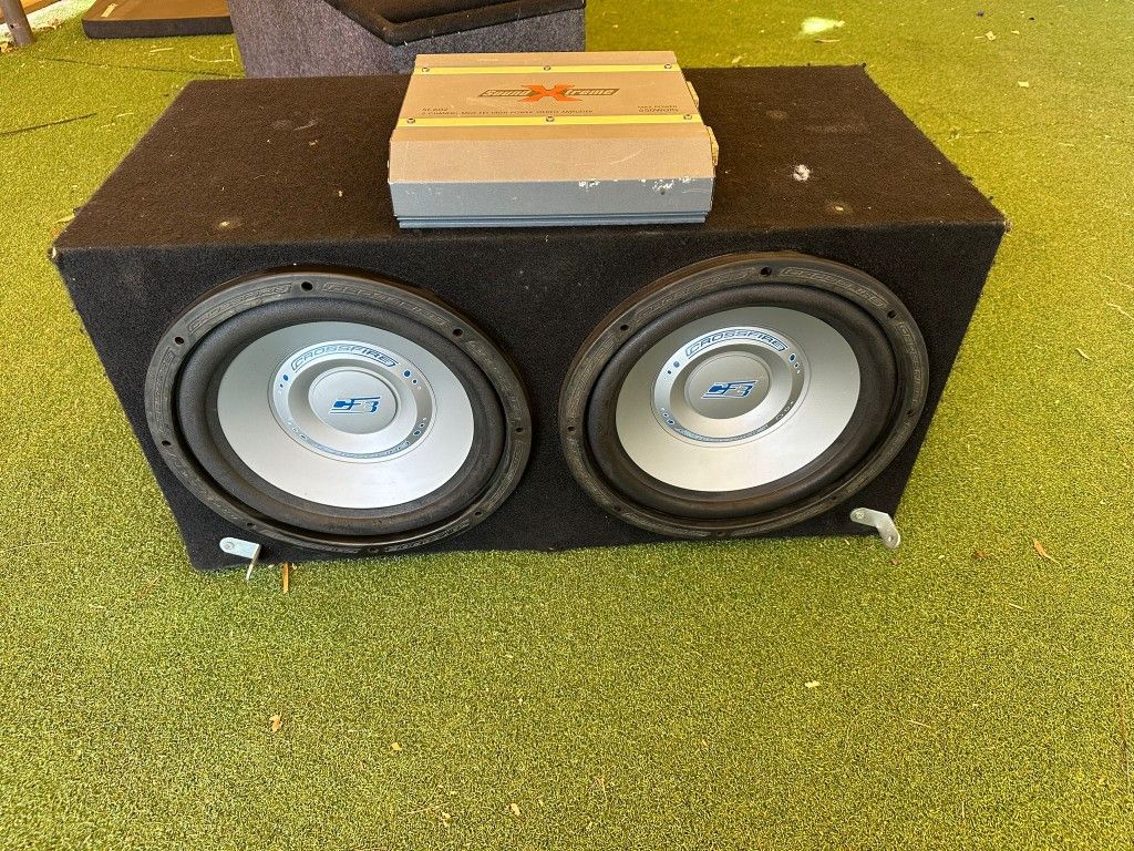 2 12 Inch Subwoofer With Amplifier