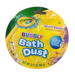2022 Crayola Bubbly Bath Dust Vivid Violet Grape Scented
