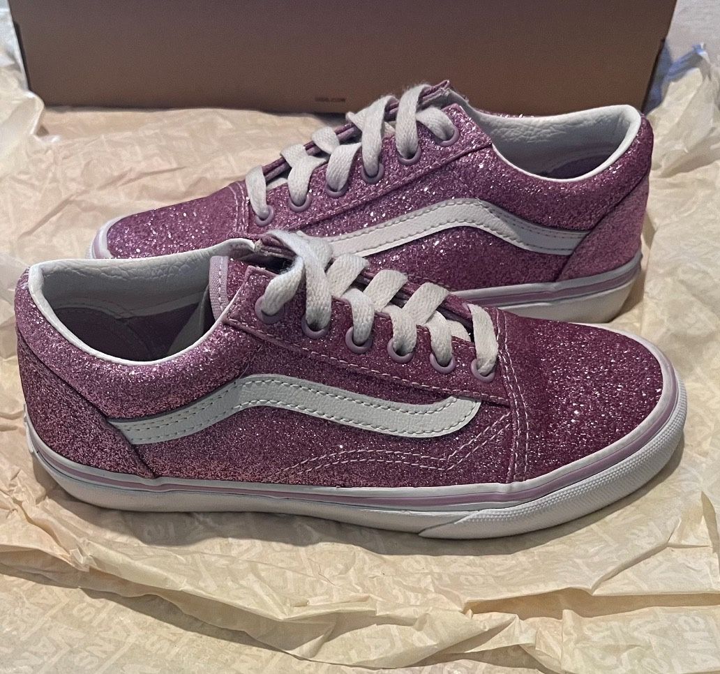 Girls Vans Pink, Sparkle Tennis Shoes