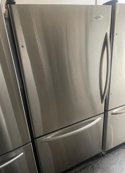 Whirlpool Bottom Freezer Stainless Refrigerator Fridge
