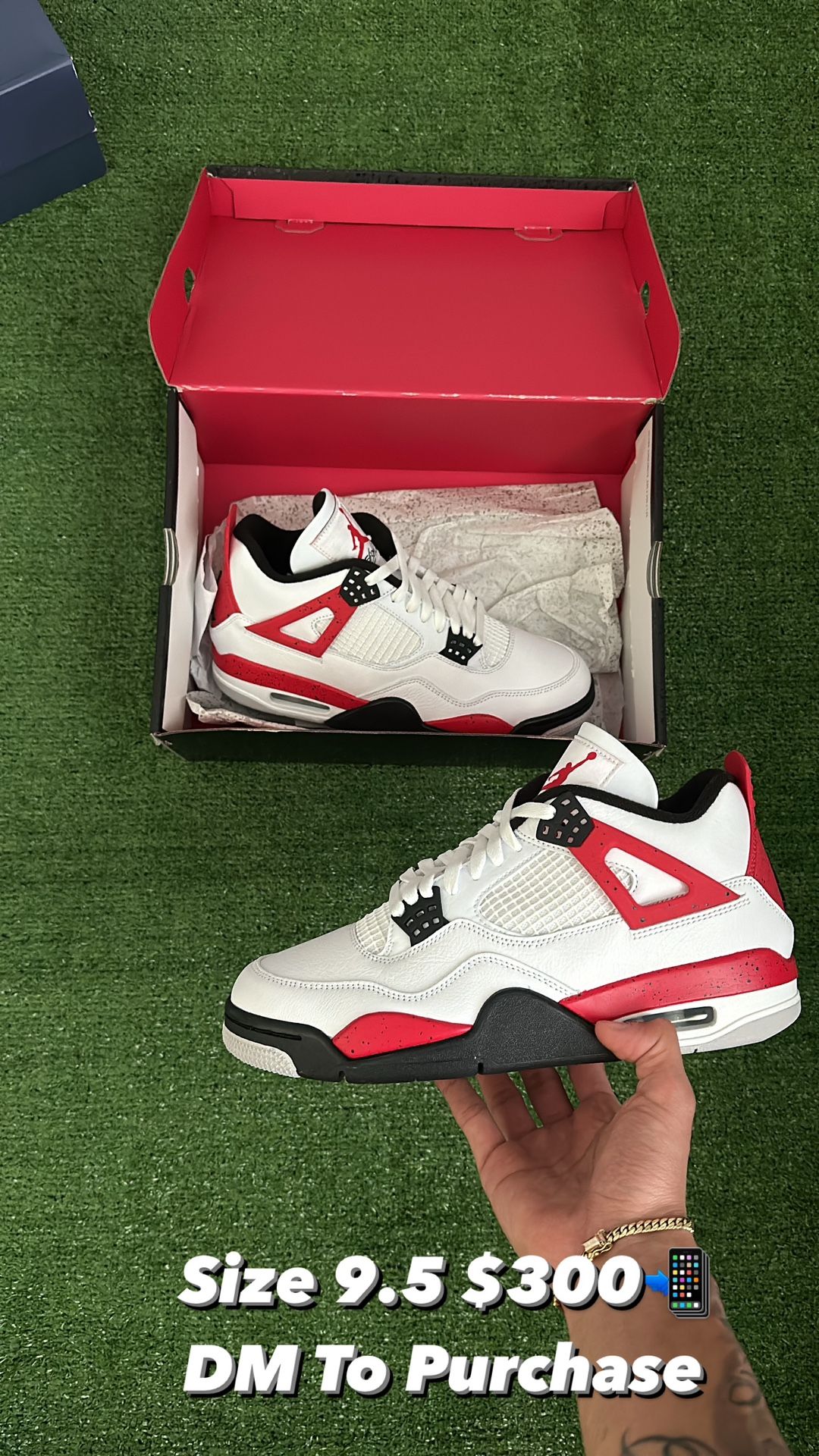 Jordan Retro 4 “ Red cement “