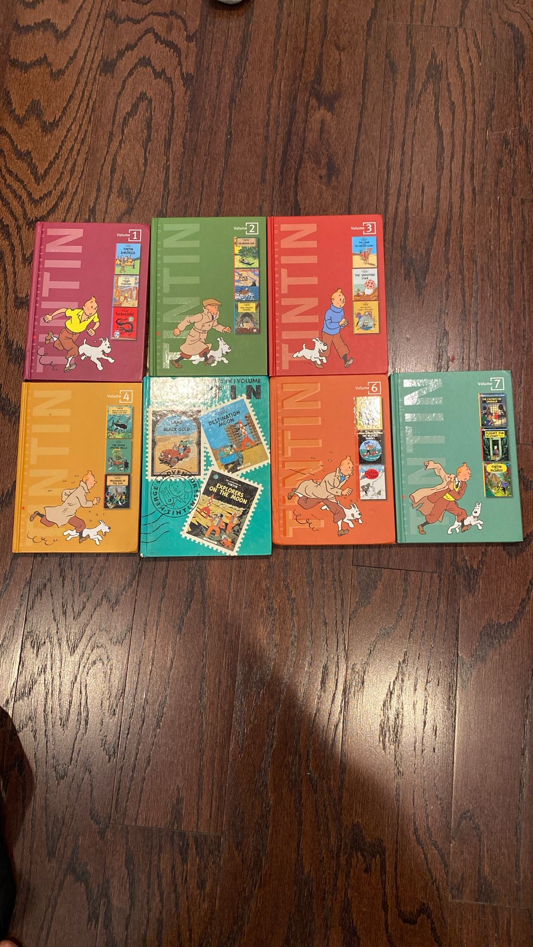 The Adventures Of Tintin Vol. 1-7 Books