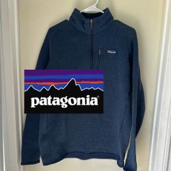 Mens Patagonia Better Sweater 1/4 Zip fleece jacket Large 