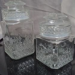 Vintage Koeze Glass Canisters 