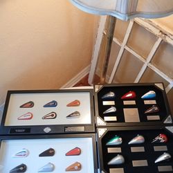 Lot Of 4- 2 New W Glass Jim And Brandon Harley Davidson Shop Tank Collection 2 Used N G Brandon 