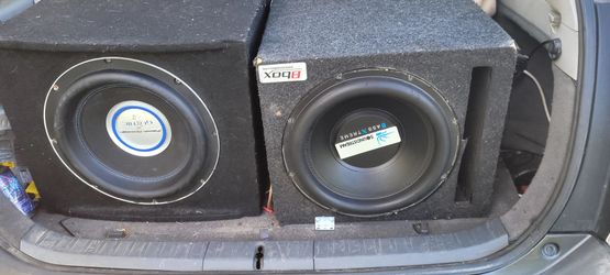 Soundstream 12 inch subwoofer in box. Works great. . $75 obo for 1 box and 1 speaker. Box alone is worth $50, so your welcome. Need gone asap. Il