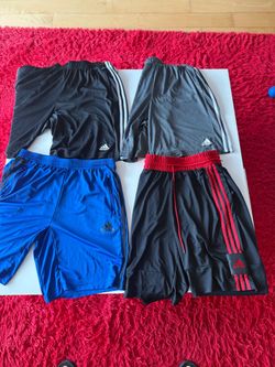 Lot of 4 Adidas Athletic Shorts Bundle